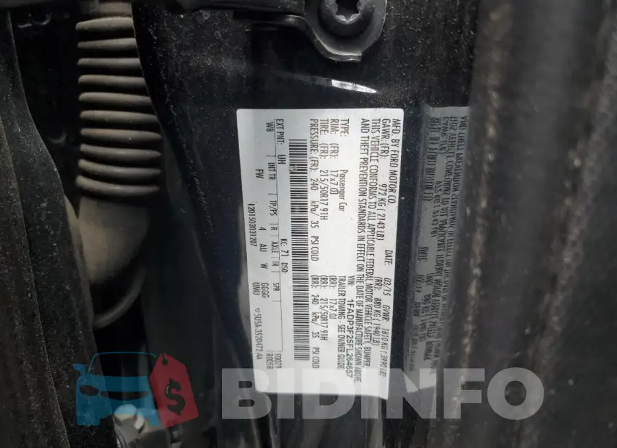 1FADP3F25FL264657 Photo# 13