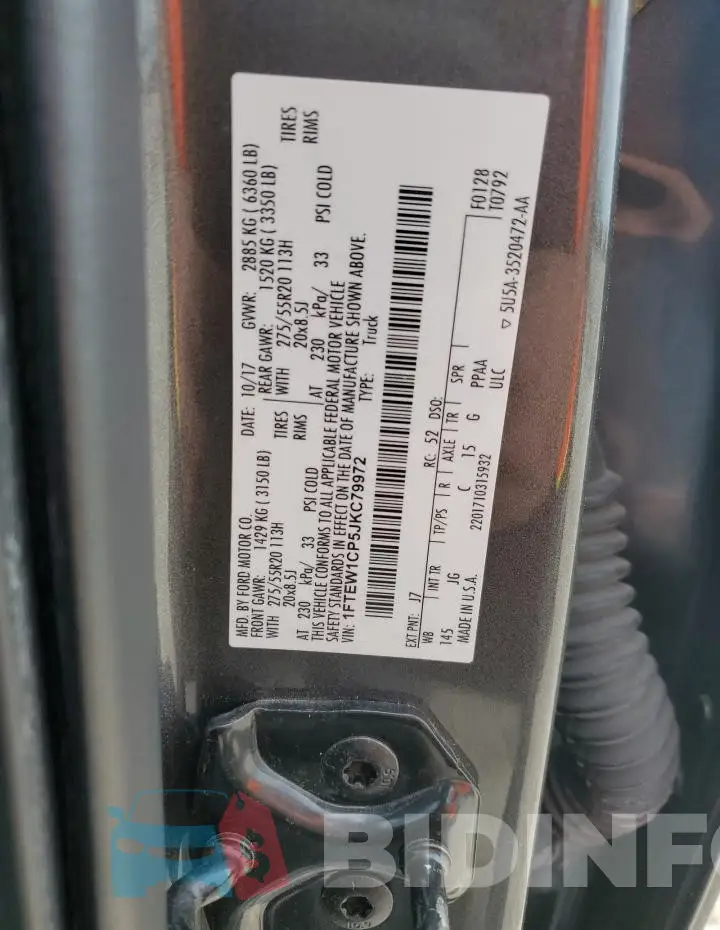 1FTEW1CP5JKC79972 Photo# 12