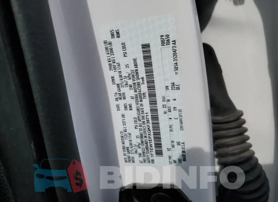 1FTEW1EPXGKF39711 Photo# 13