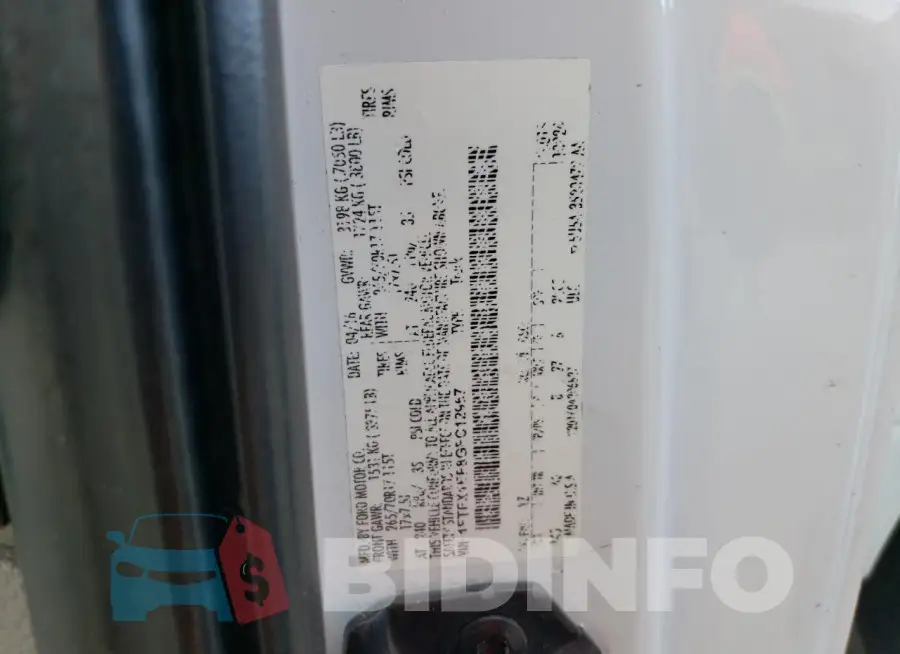 1FTFX1EF8GFC12967 Photo# 12