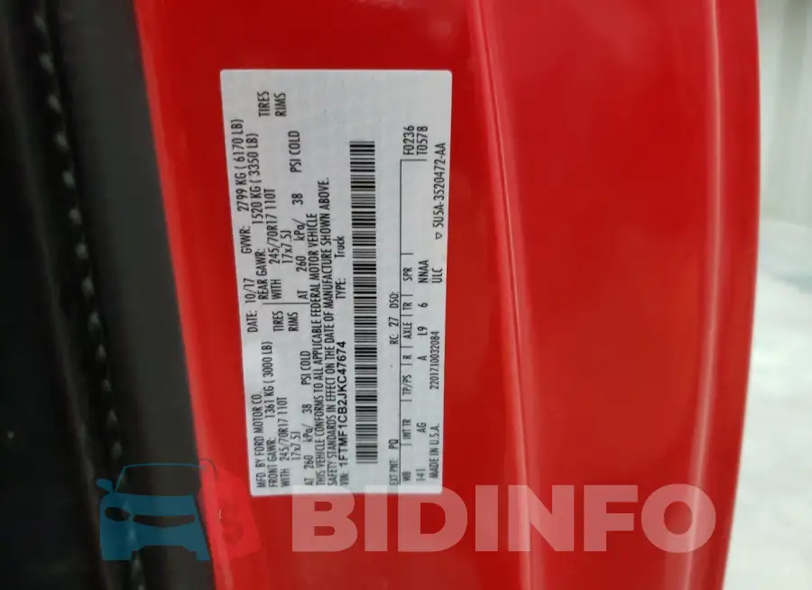 1FTMF1CB2JKC47674 Photo# 12