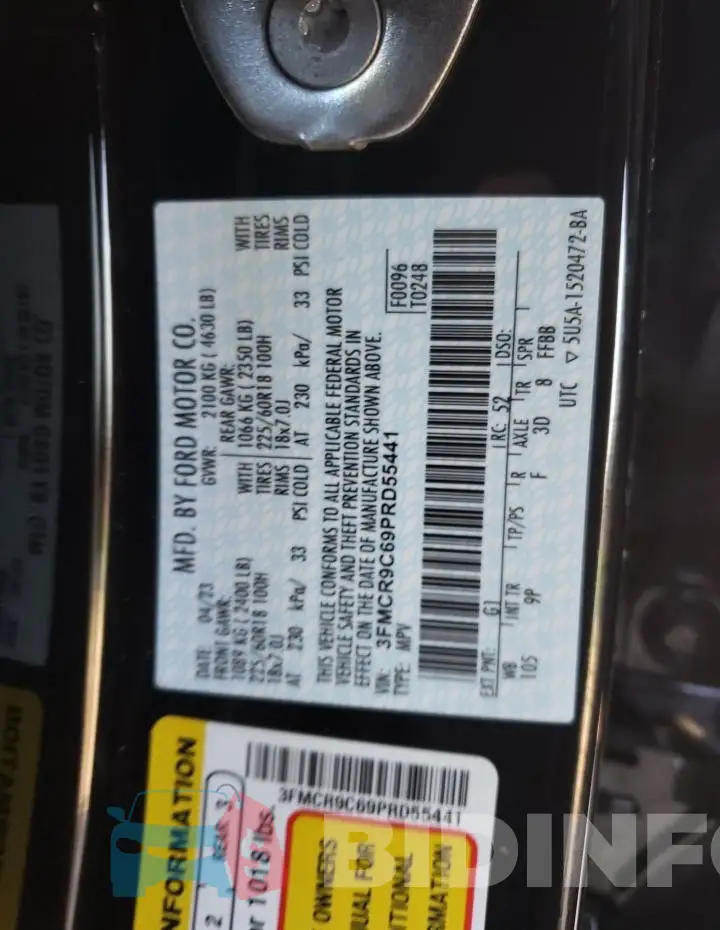 3FMCR9C69PRD55441 Photo# 12