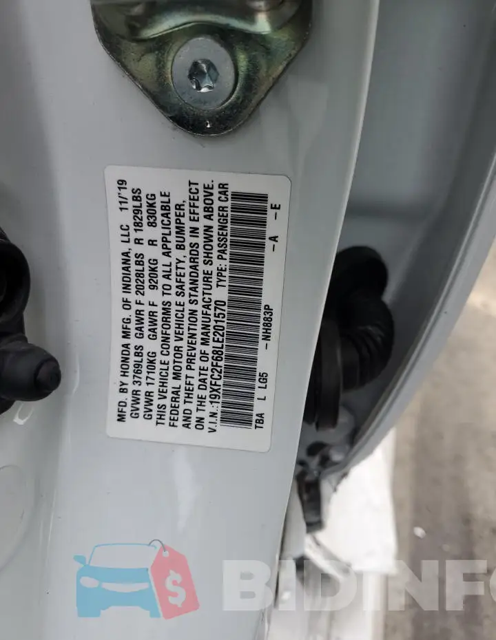 19XFC2F68LE201570 Photo# 12