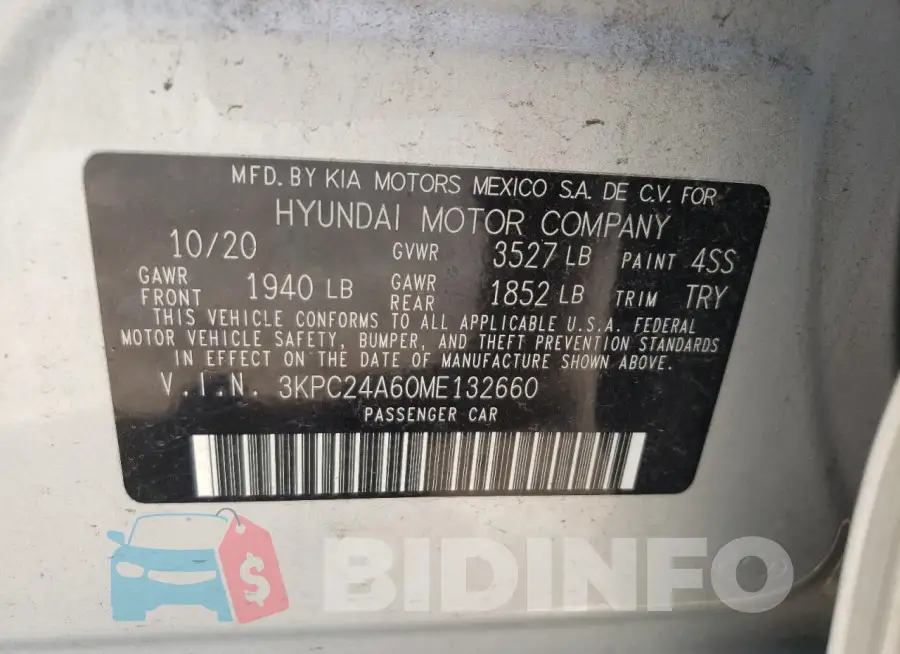 3KPC24A60ME132660 Photo# 12