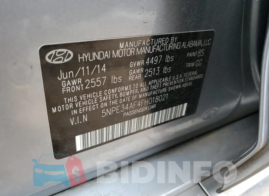 5NPE34AF4FH018021 Photo# 12