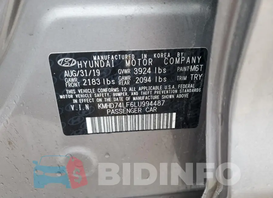 KMHD74LF6LU994487 Photo# 12