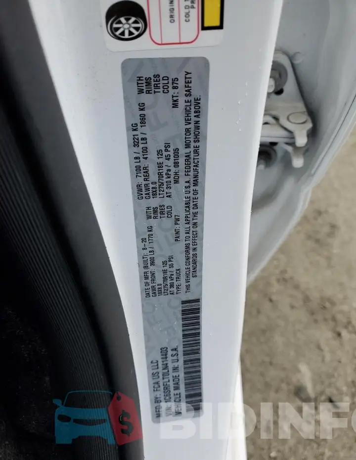 1C6SRFLT0LN414403 Photo# 12