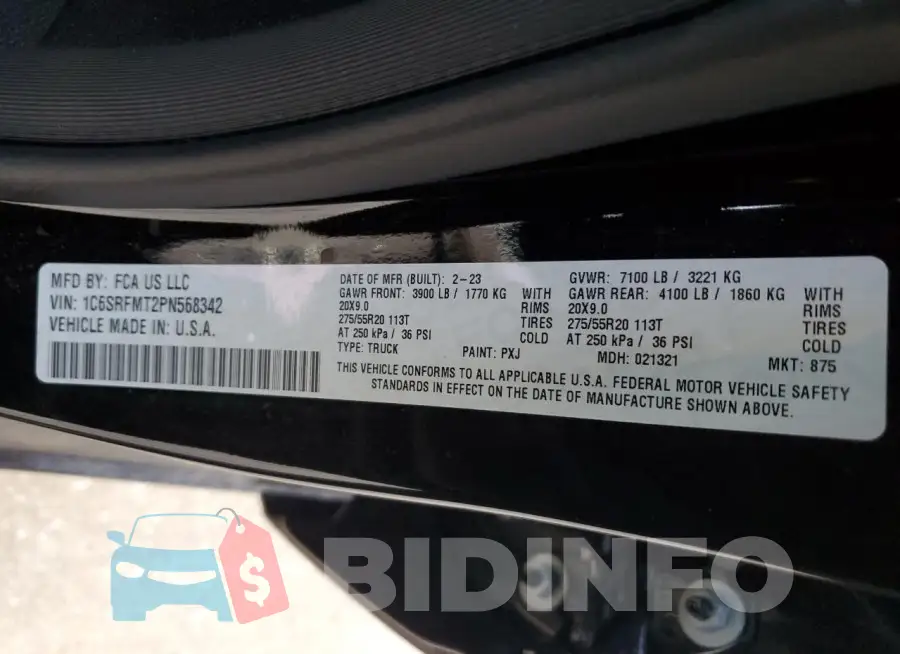 1C6SRFMT2PN568342 Photo# 13