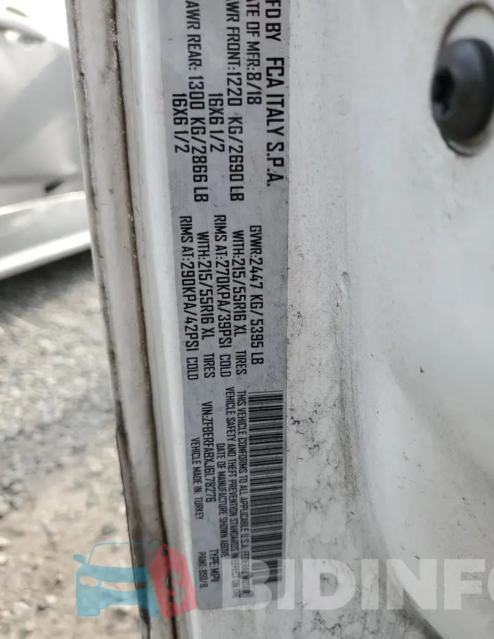 ZFBERFABXJ6L78276 Photo# 11