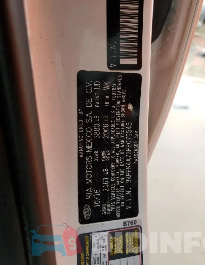 3KPFK4A73HE079545 Photo# 13