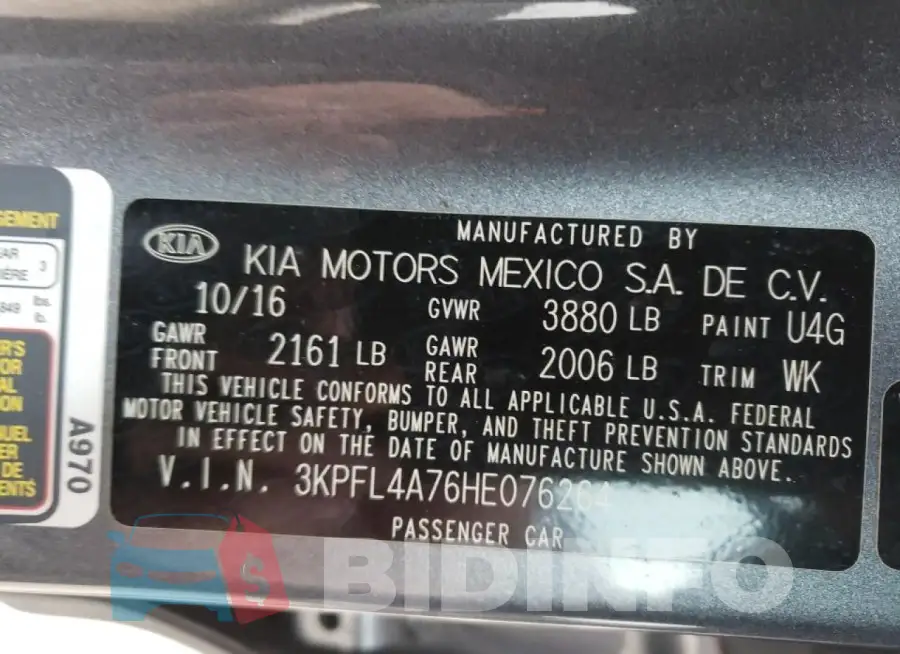 3KPFL4A76HE076264 Photo# 12