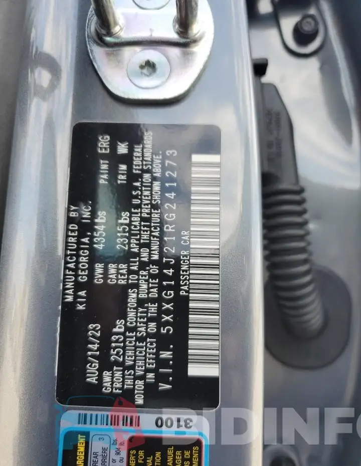 5XXG14J21RG241273 Photo# 12