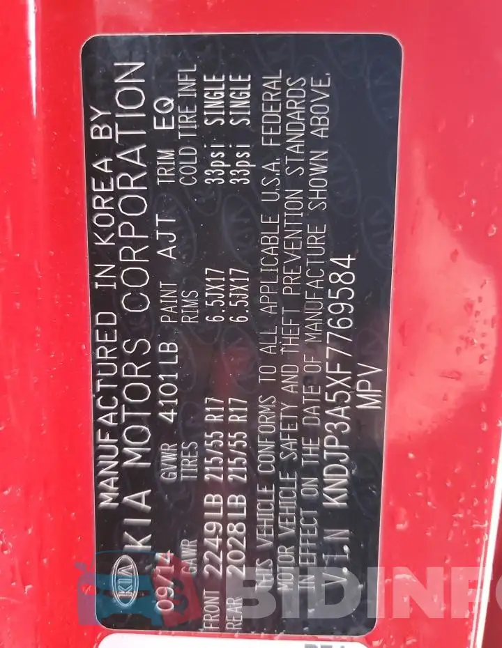 KNDJP3A5XF7769584 Photo# 12