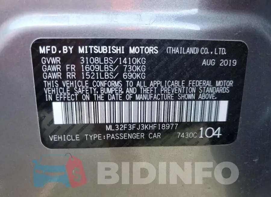 ML32F3FJ3KHF18977 Photo# 13