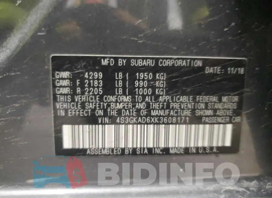 4S3GKAD6XK3608171 Photo# 12