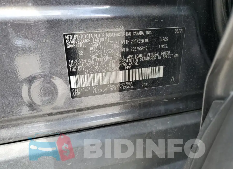 2T3C1RFV5MC146589 Photo# 14