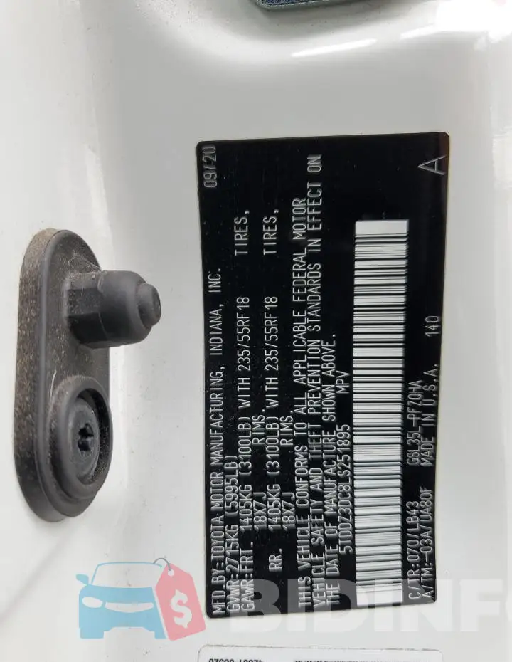 5TDDZ3DC8LS251895 Photo# 14