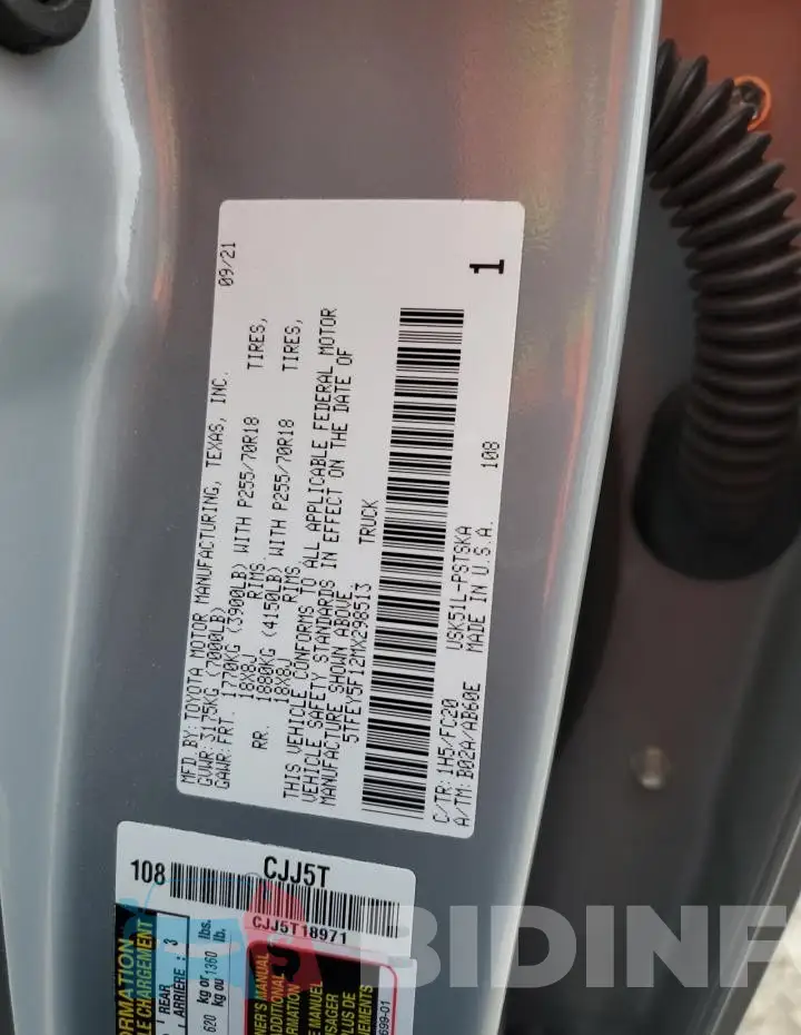 5TFEY5F12MX298513 Photo# 13