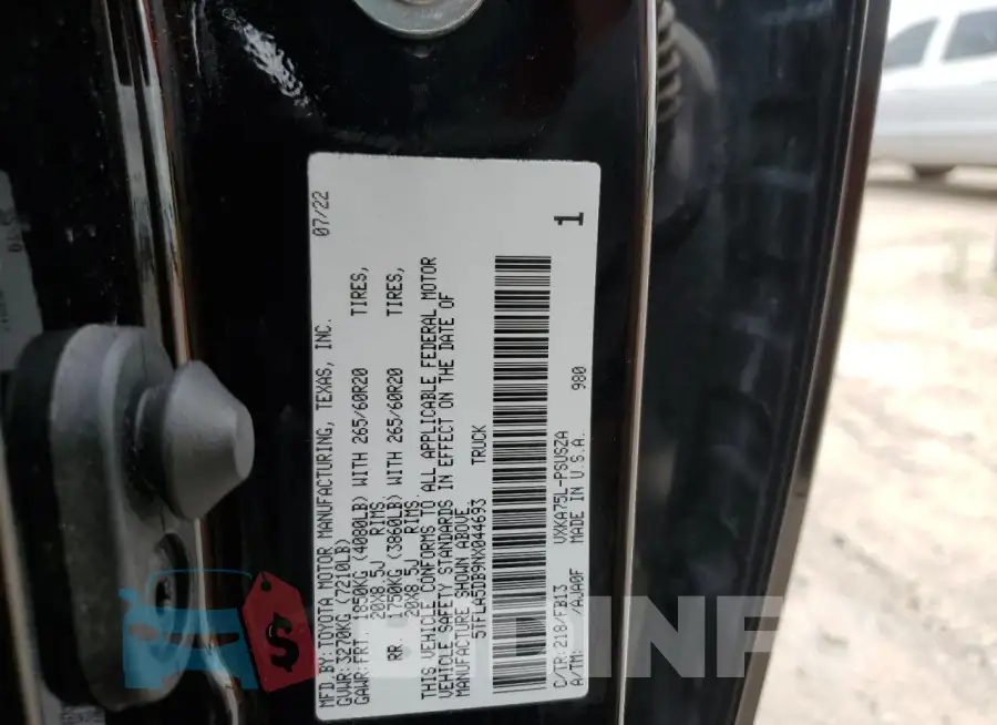 5TFLA5DB9NX044693 Photo# 12