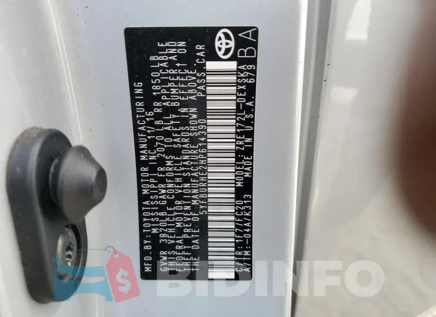 5YFBURHE2HP614390 Photo# 13