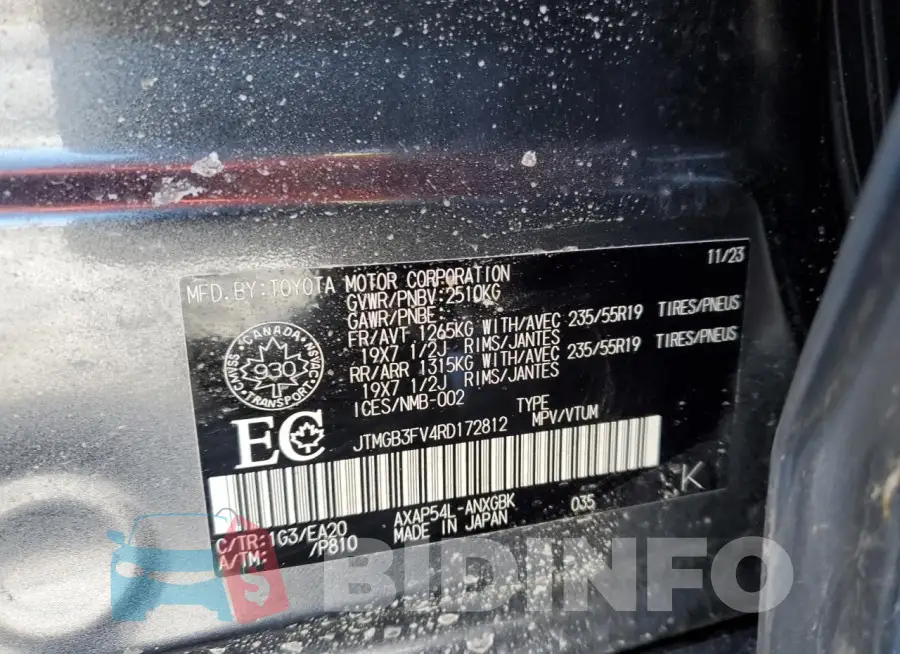 JTMGB3FV4RD172812 Photo# 13