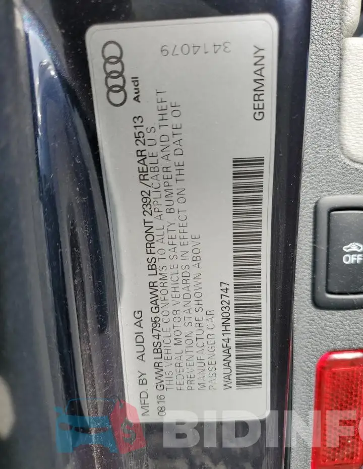 WAUANAF41HN032747 Photo# 12
