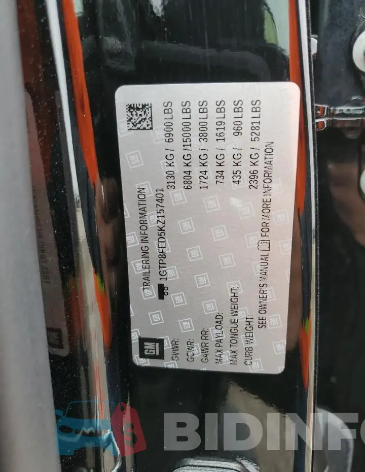 1GTP8FED5KZ157401 Photo# 13