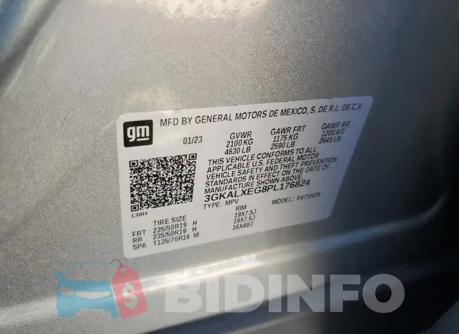 3GKALXEG8PL176824 Photo# 13