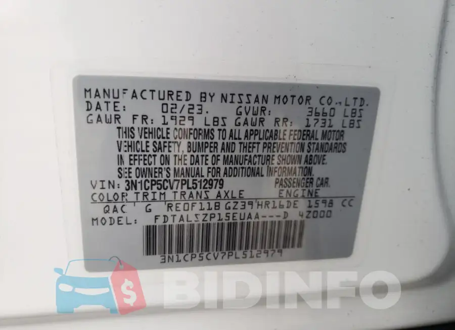3N1CP5CV7PL512979 Photo# 13