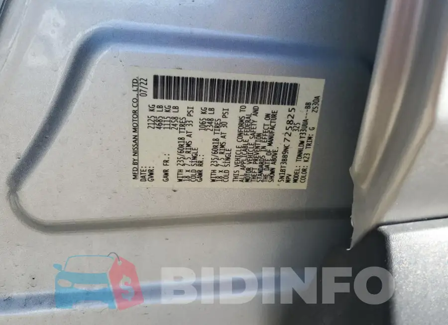 5N1BT3BB9NC725825 Photo# 12