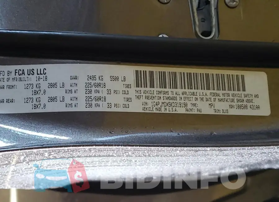 1C4PJMDX5KD319190 Photo# 14