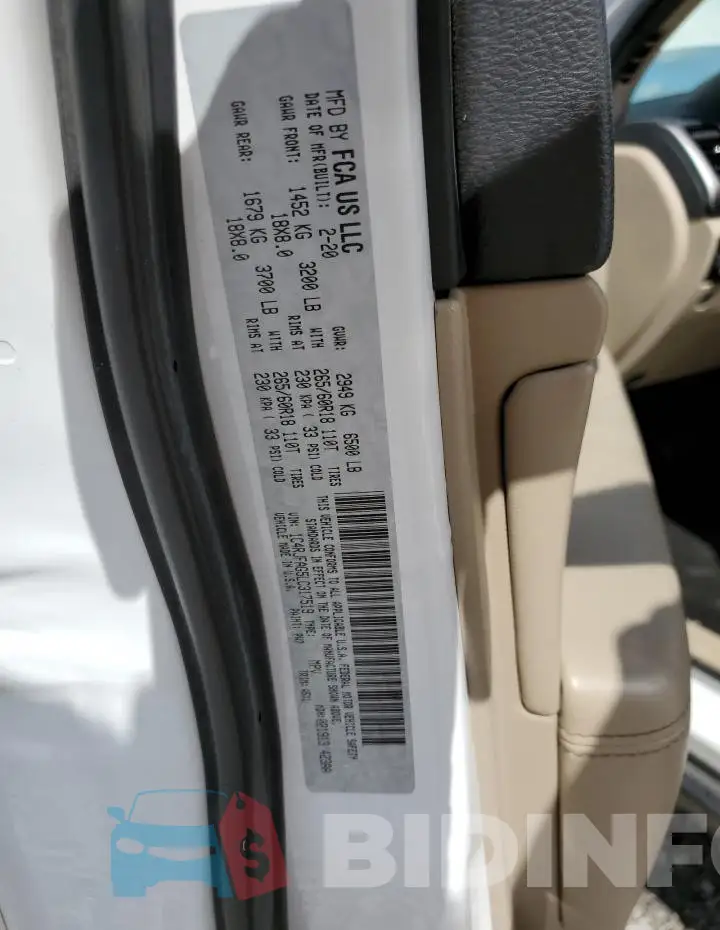 1C4RJFAG5LC317519 Photo# 13