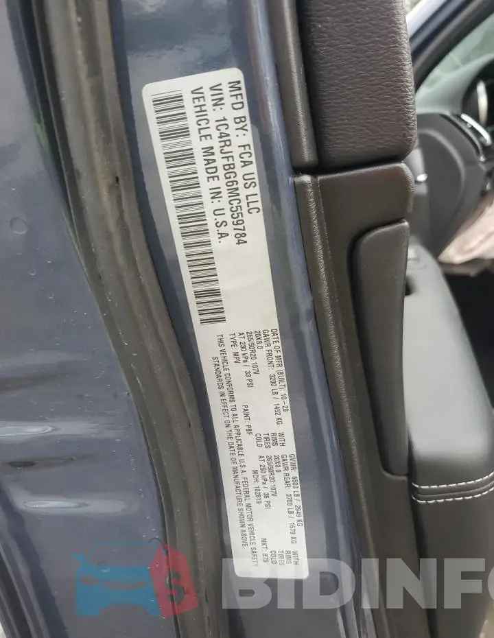 1C4RJFBG6MC559784 Photo# 13