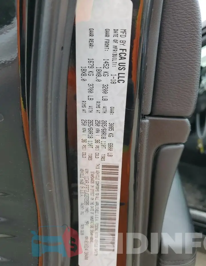 1C4RJFBT2JC272595 Photo# 12