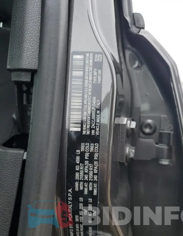ZACCJBBB5JPJ34094 Photo# 12