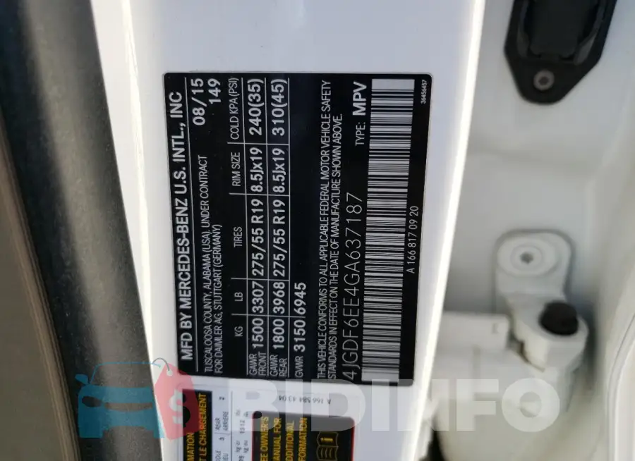 4JGDF6EE4GA637187 Photo# 13