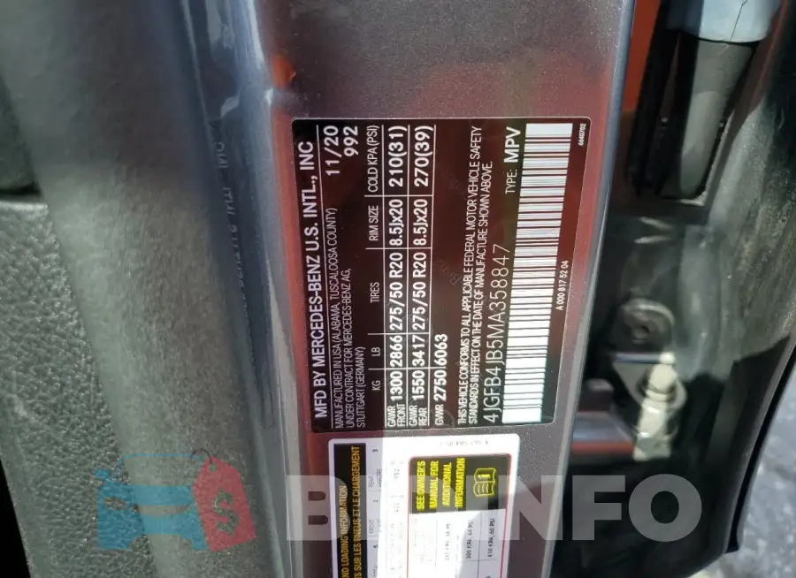 4JGFB4JB5MA358847 Photo# 12