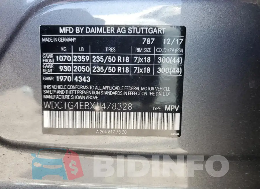 WDCTG4EBXJJ478328 Photo# 12