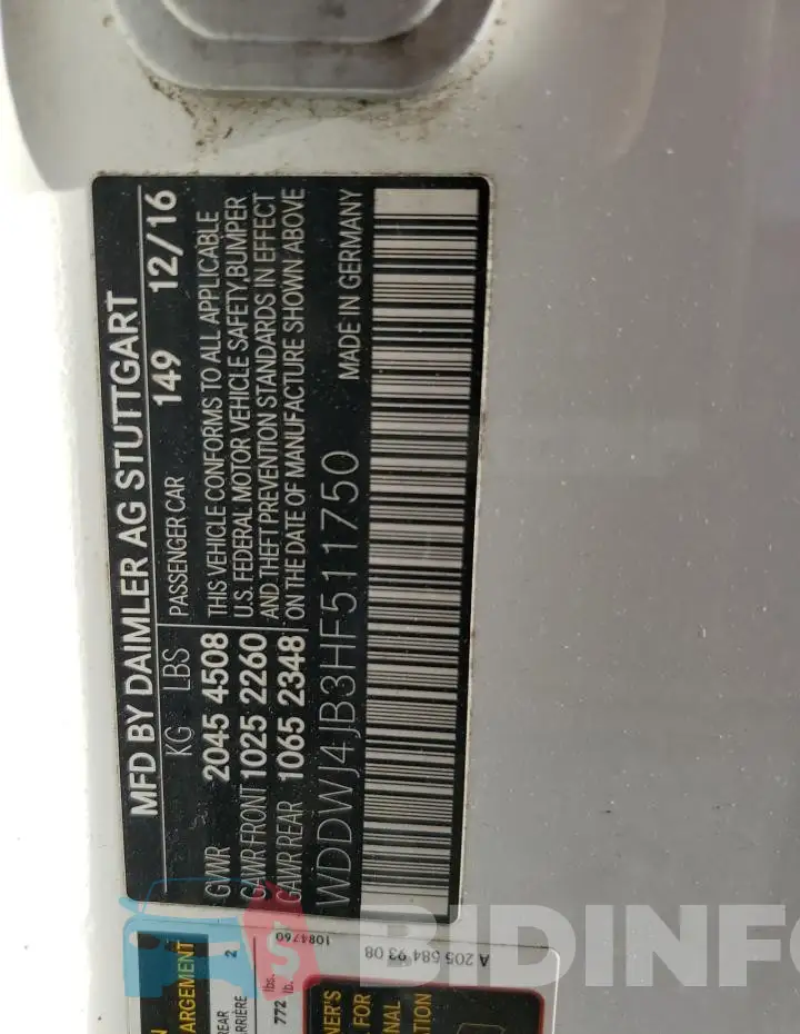 WDDWJ4JB3HF511750 Photo# 12