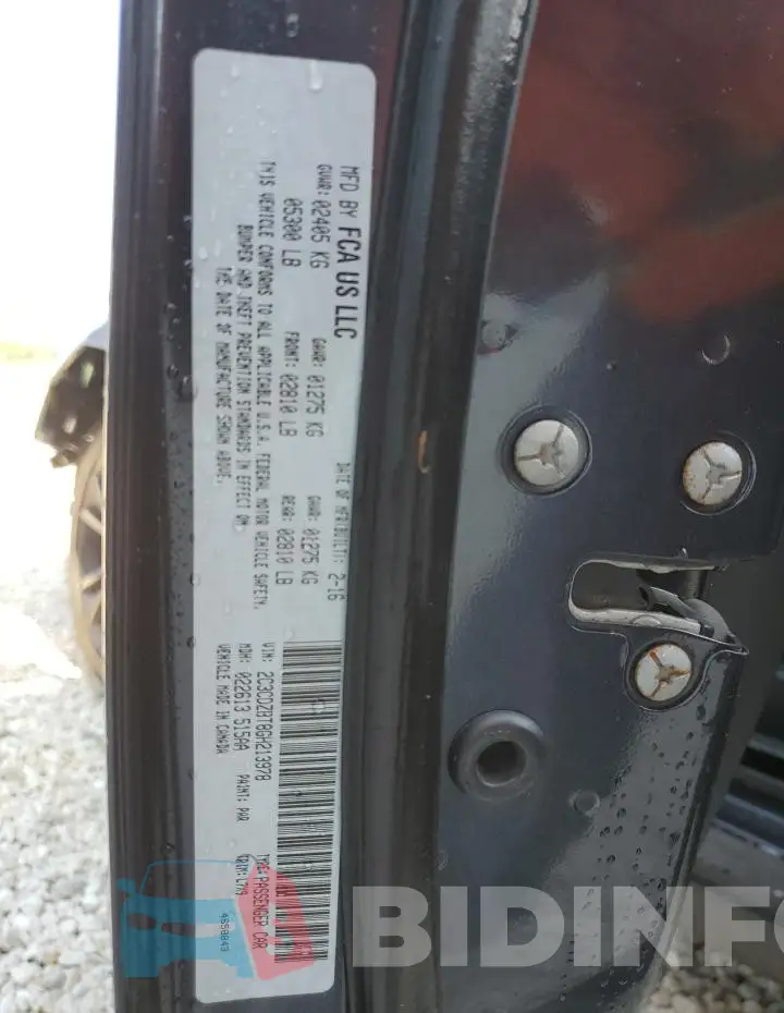 2C3CDZBT8GH213978 Photo# 13