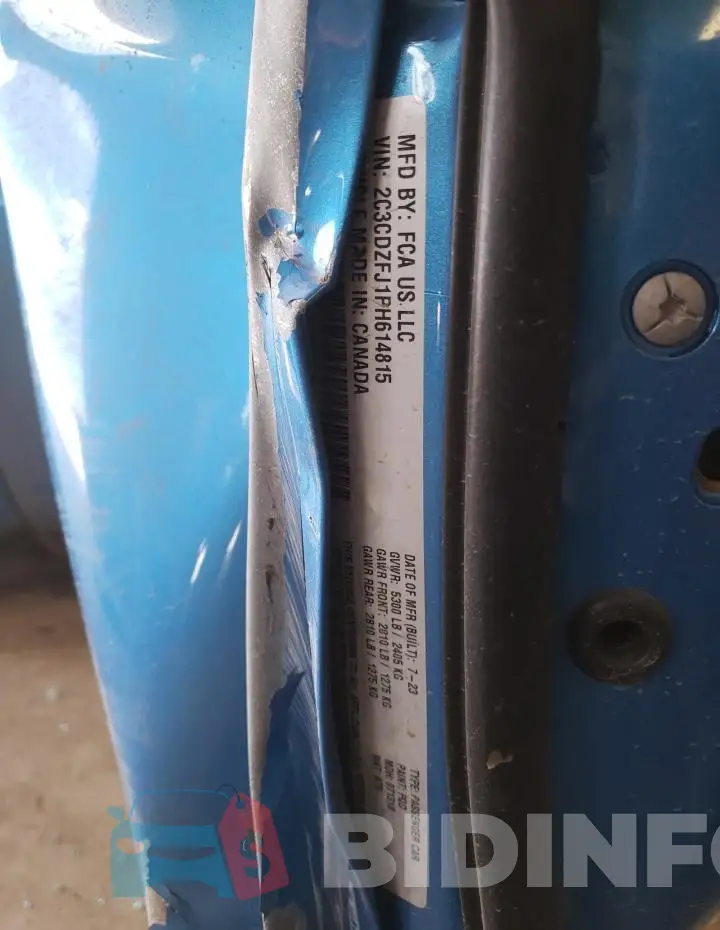 2C3CDZFJ1PH614815 Photo# 13