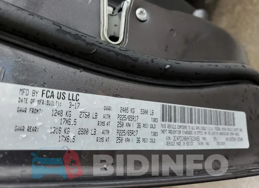 3C4PDCAB0HT633455 Photo# 14