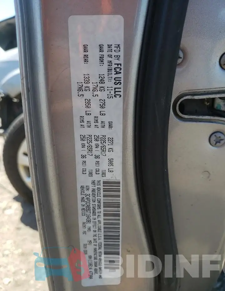 3C4PDCAB9GT164381 Photo# 13