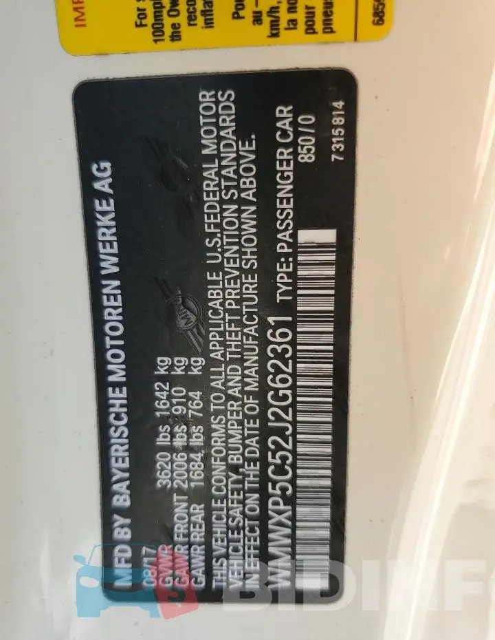 WMWXP5C52J2G62361 Photo# 12