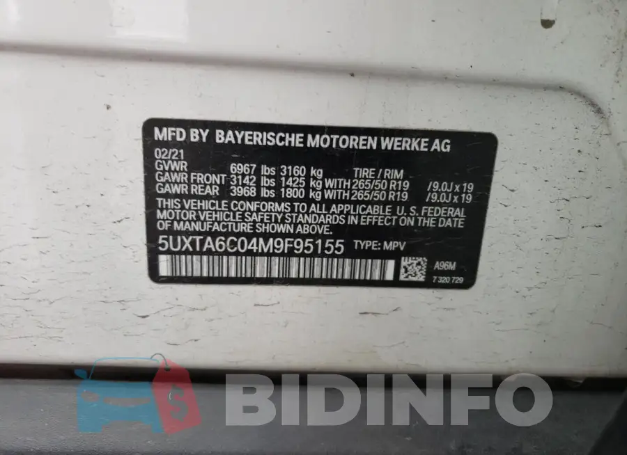 5UXTA6C04M9F95155 Photo# 12