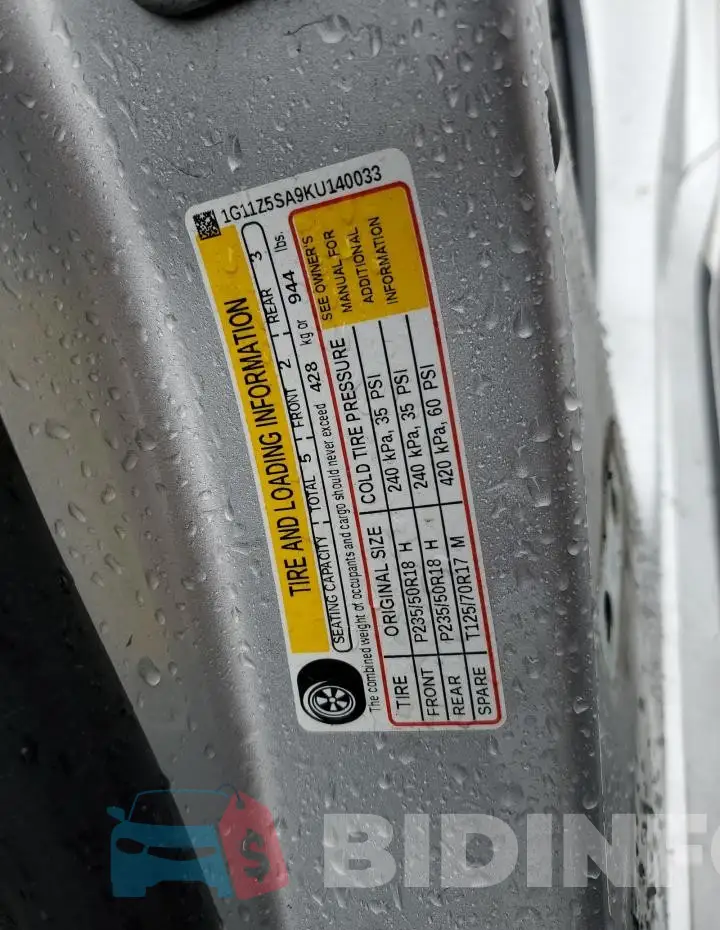 1G11Z5SA9KU140033 Photo# 13