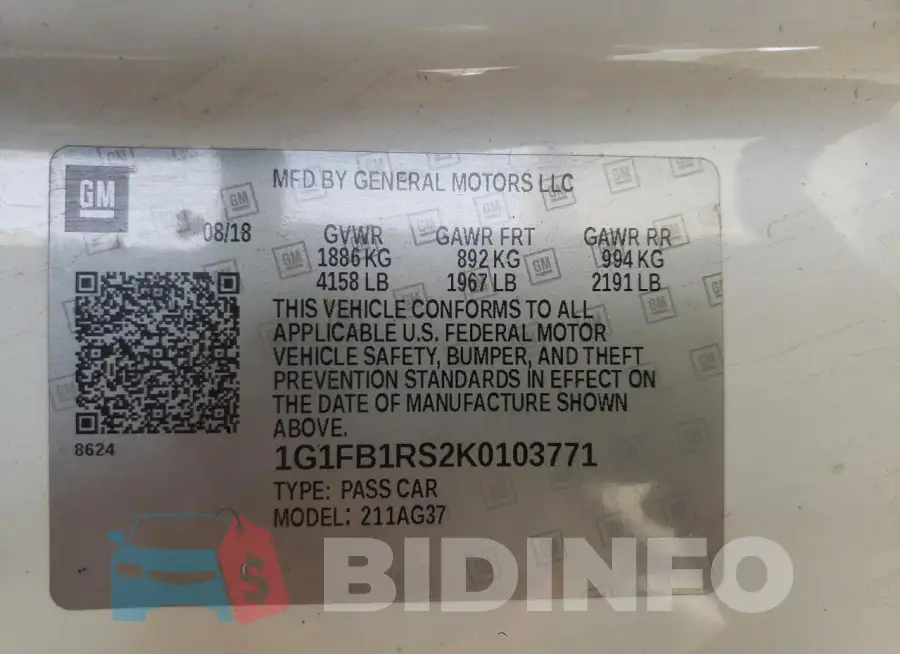 1G1FB1RS2K0103771 Photo# 12