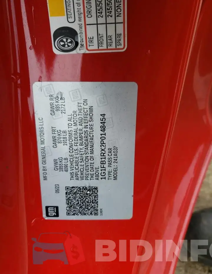 1G1FB1RX2P0148454 Photo# 12