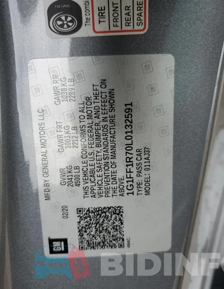 1G1FF1R70L0132591 Photo# 12
