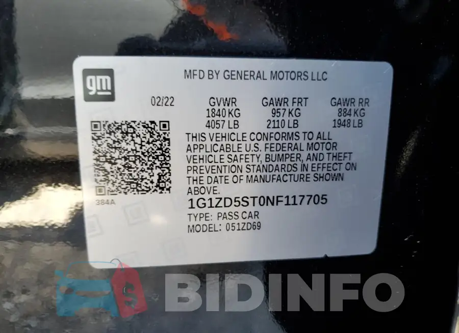 1G1ZD5ST0NF117705 Photo# 12